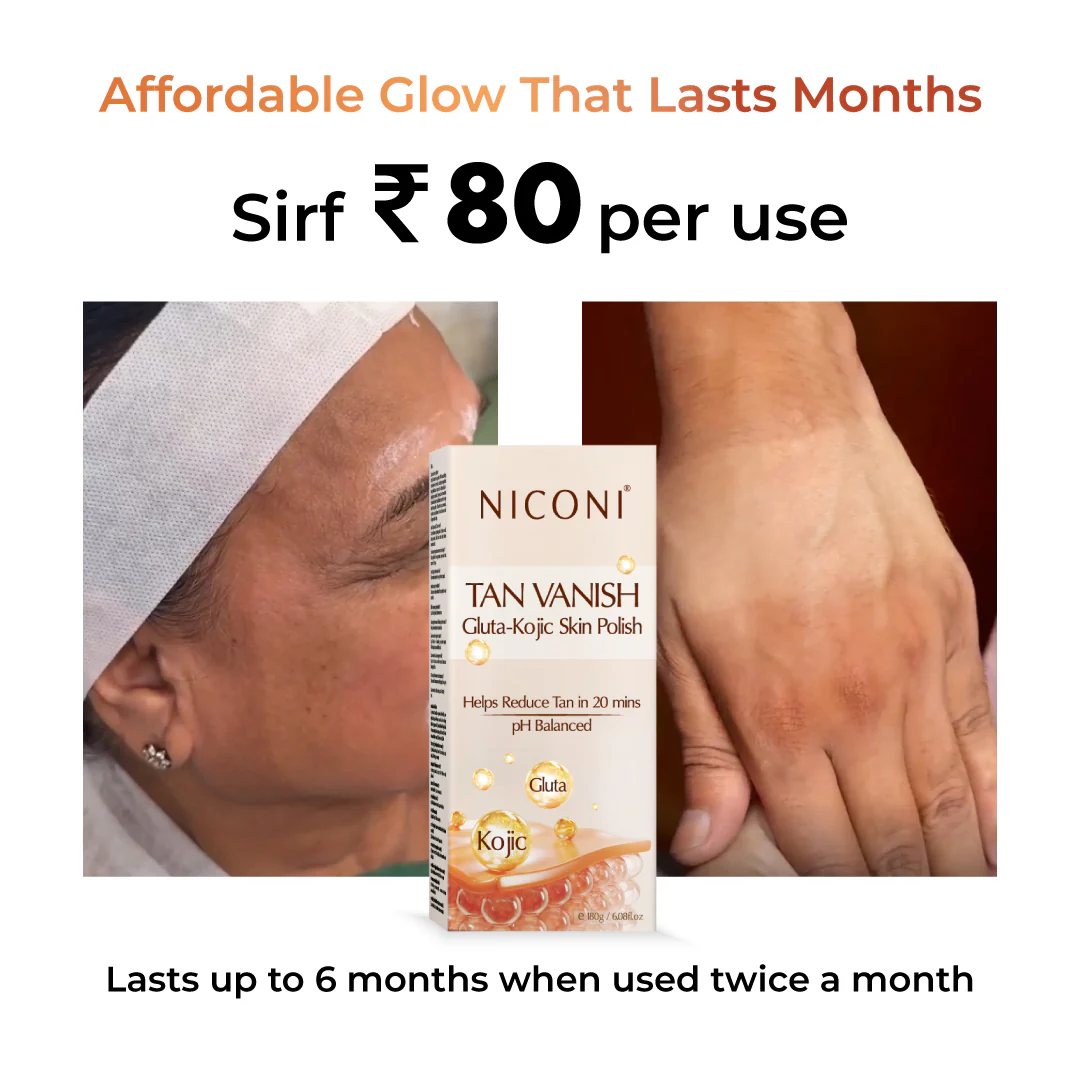 Niconi Tan Vanish Gluta-Kojic Skin Polish 180g (₹80 per use)